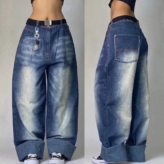 CakeBoi Unisex Y2K Multi-Pocket Baggy Jeans โ Gothic Streetwear CakeBoi Apparel & CO .