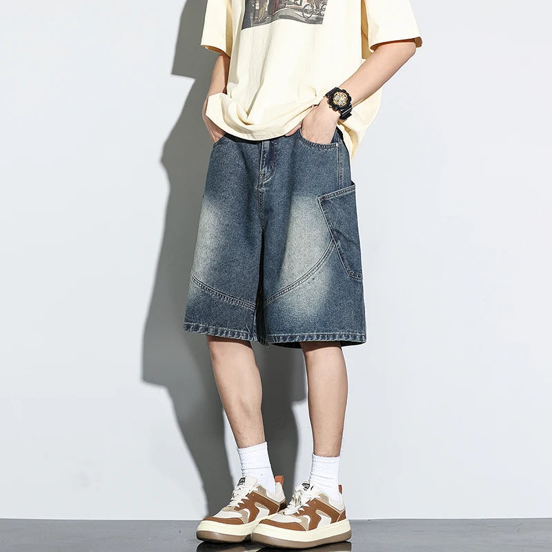 CakeBoi Baggy Harajuku Drawstring Denim Shorts – Y2K Streetwear CakeBoi Apparel & Co. LLC