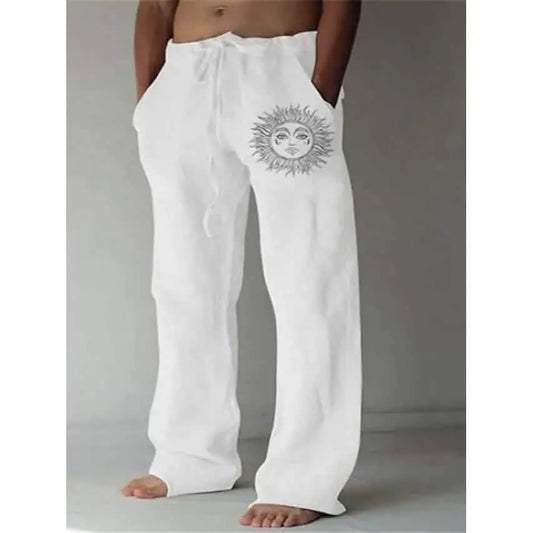 `CakeBoi โ Men's Graphic Print Straight Leg Streetwear Pants