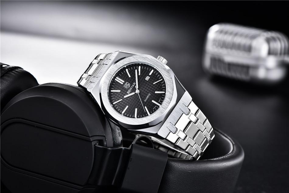 Benyar Stainless Steel Minimalist Watch Benyar