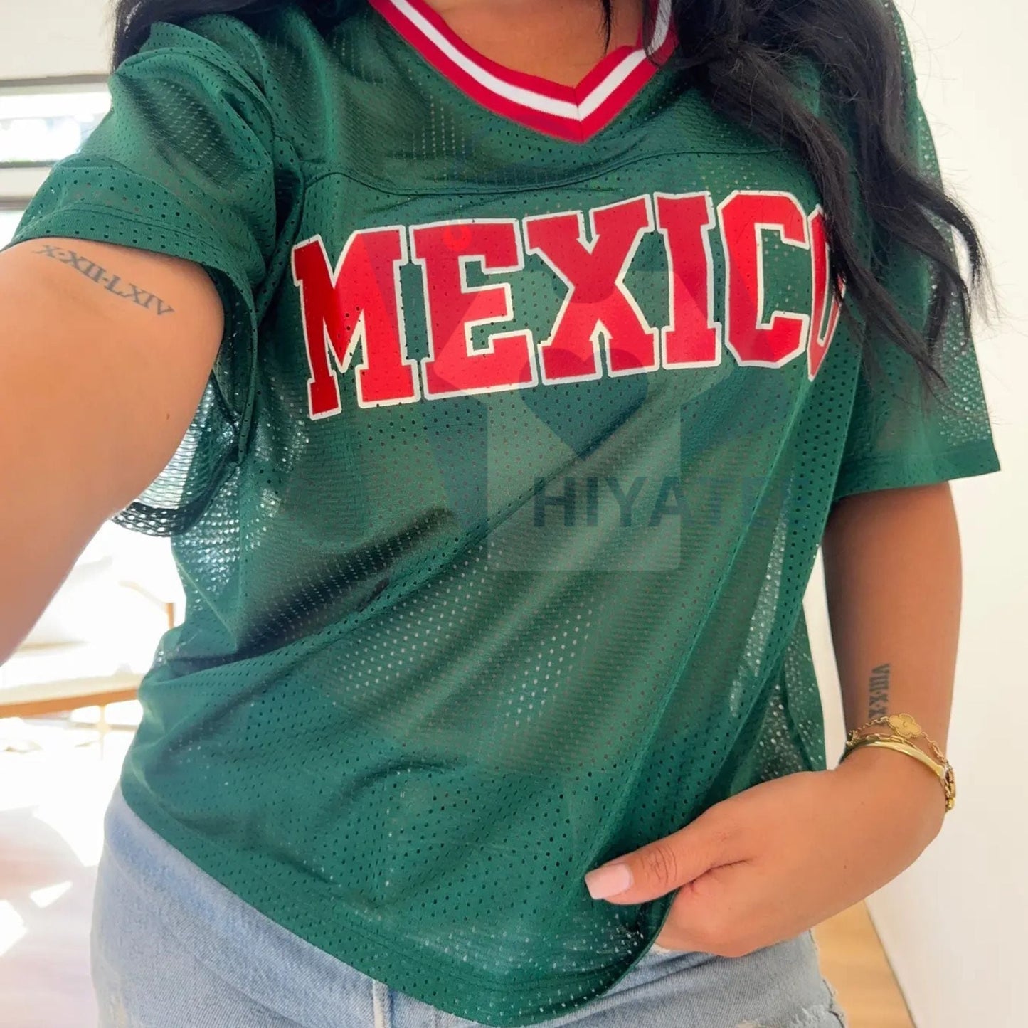 CakeBoi Mexico Dark Green Jersey – Classic Streetwear Style Tee | Unisex Mesh Hiyatee