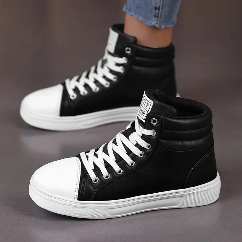 CakeBoi High Top Leather Sneakers – Unisex Skate Style CakeBoi Apparel & CO.