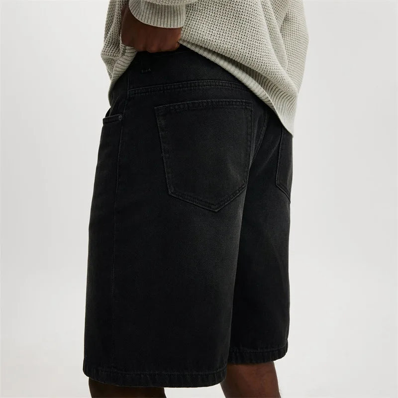 CakeBoi Vintage Washed Relaxed Denim Shorts – High Waist Streetwear CakeBoi Apparel & Co. LLC