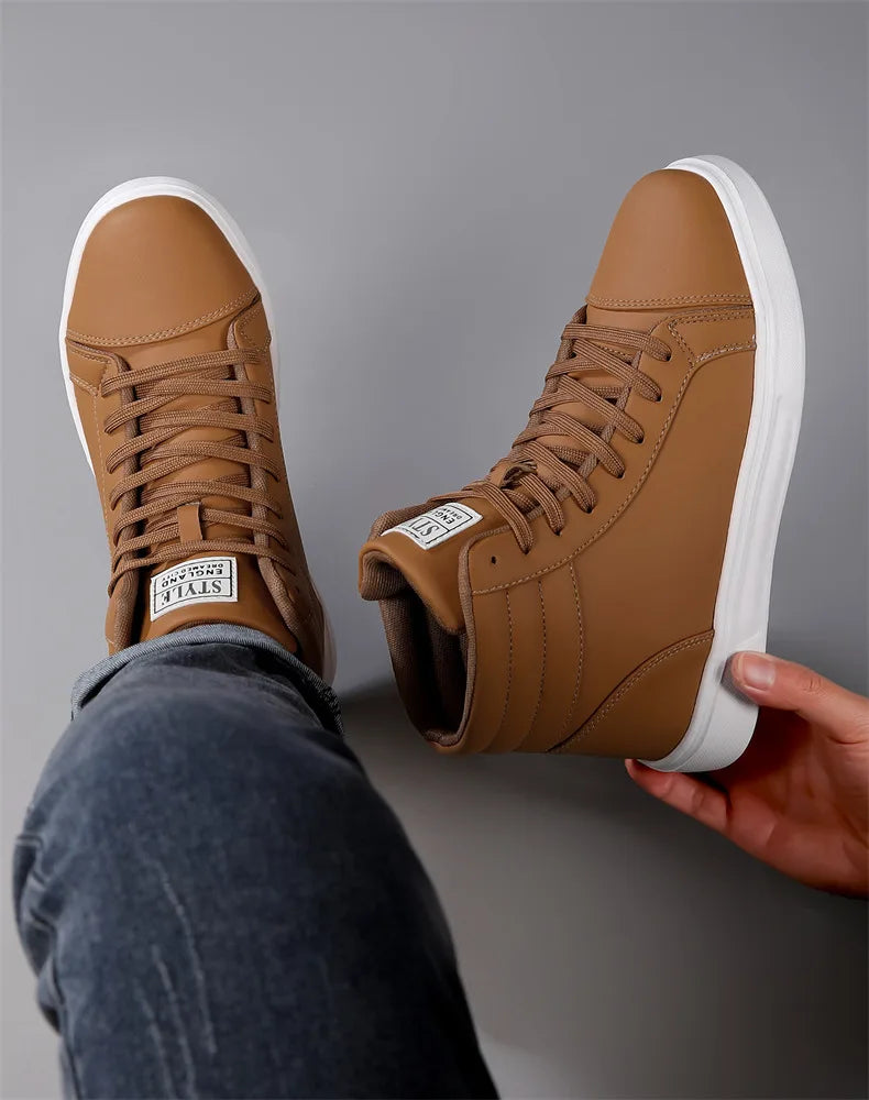 CakeBoi High Top Leather Sneakers – Unisex Skate Style CakeBoi Apparel & CO.