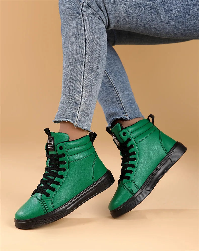 CakeBoi High Top Leather Sneakers – Unisex Skate Style CakeBoi Apparel & CO.