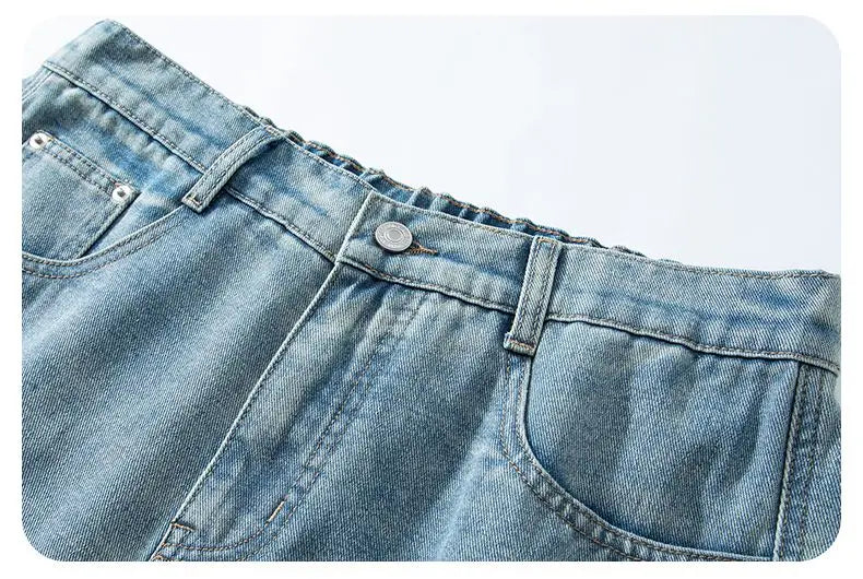 CakeBoi Baggy Harajuku Drawstring Denim Shorts – Y2K Streetwear CakeBoi Apparel & Co. LLC