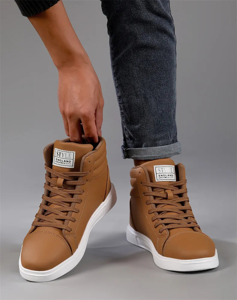 CakeBoi High Top Leather Sneakers – Unisex Skate Style CakeBoi Apparel & CO.