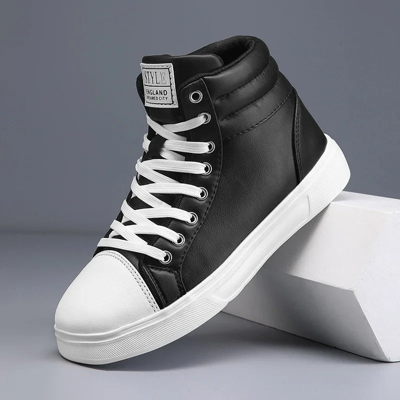 CakeBoi High Top Leather Sneakers – Unisex Skate Style CakeBoi Apparel & CO.