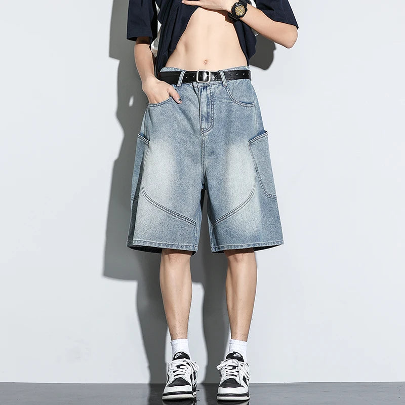 CakeBoi Baggy Harajuku Drawstring Denim Shorts – Y2K Streetwear CakeBoi Apparel & Co. LLC
