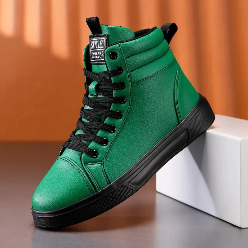 CakeBoi High Top Leather Sneakers – Unisex Skate Style CakeBoi Apparel & CO.