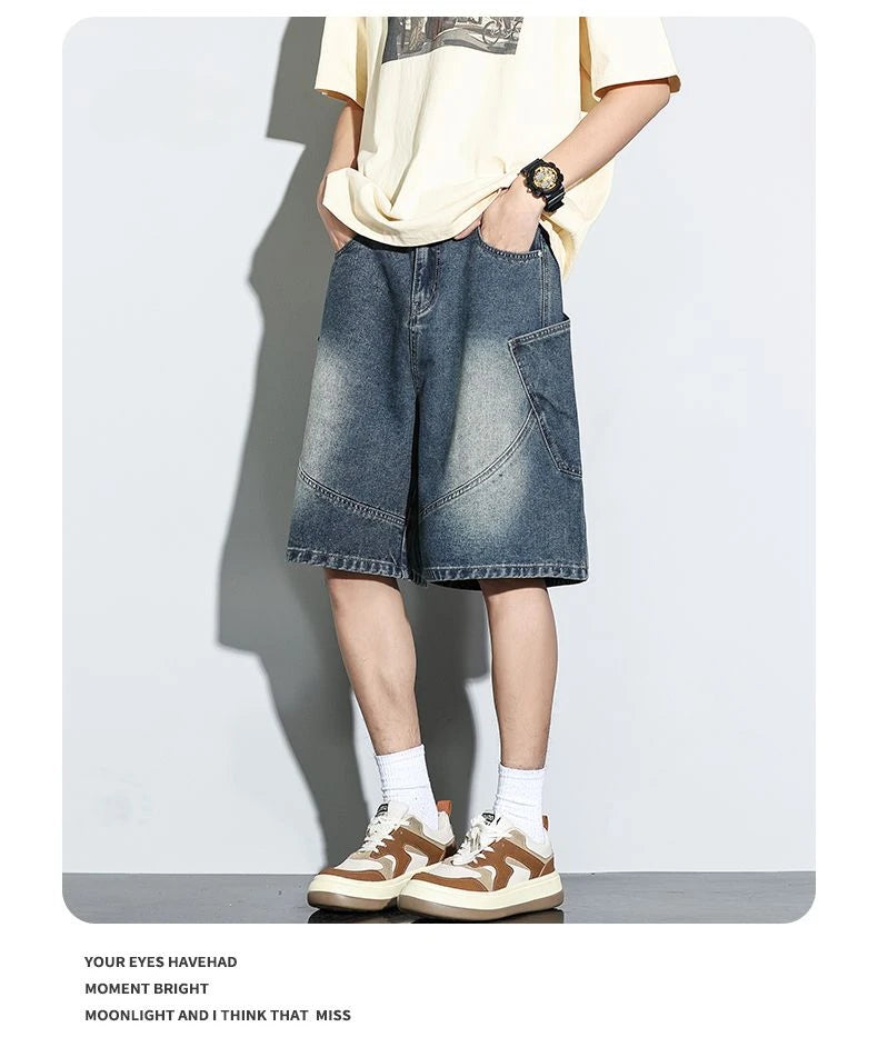 CakeBoi Baggy Harajuku Drawstring Denim Shorts – Y2K Streetwear CakeBoi Apparel & Co. LLC