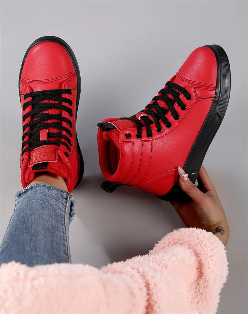 CakeBoi High Top Leather Sneakers – Unisex Skate Style CakeBoi Apparel & CO.