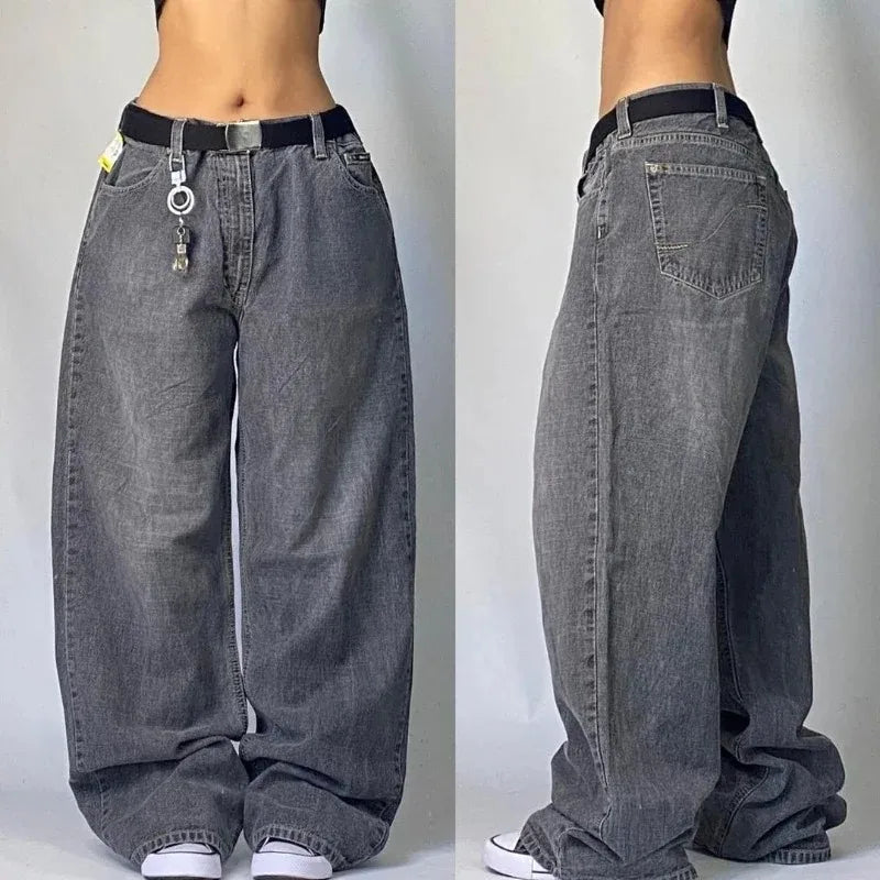 CakeBoi Unisex Y2K Multi-Pocket Baggy Jeans – Gothic Streetwear CakeBoi Apparel & CO .