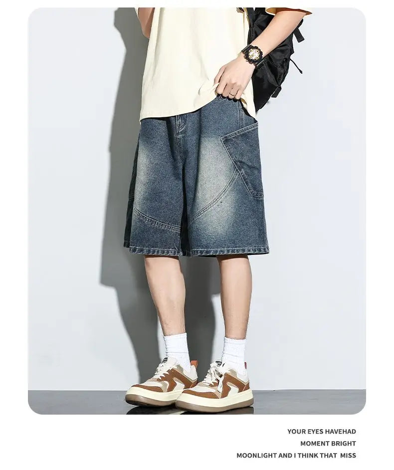 CakeBoi Baggy Harajuku Drawstring Denim Shorts – Y2K Streetwear CakeBoi Apparel & Co. LLC