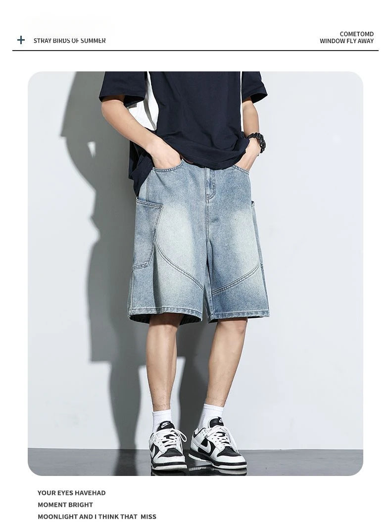 CakeBoi Baggy Harajuku Drawstring Denim Shorts – Y2K Streetwear CakeBoi Apparel & Co. LLC