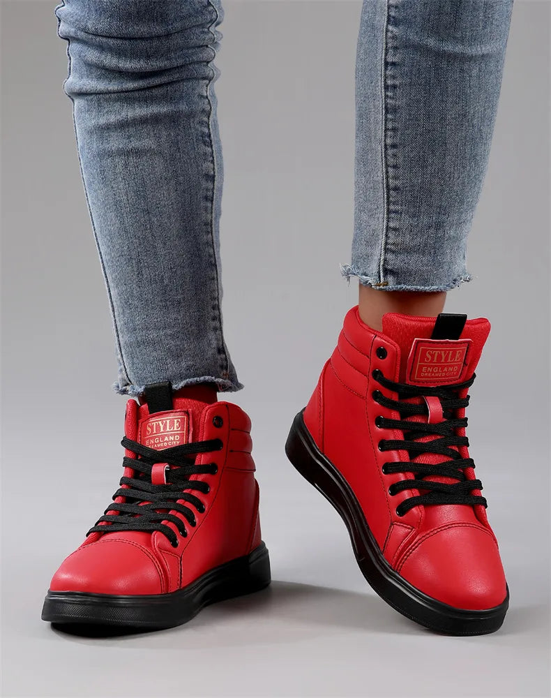 CakeBoi High Top Leather Sneakers – Unisex Skate Style CakeBoi Apparel & CO.