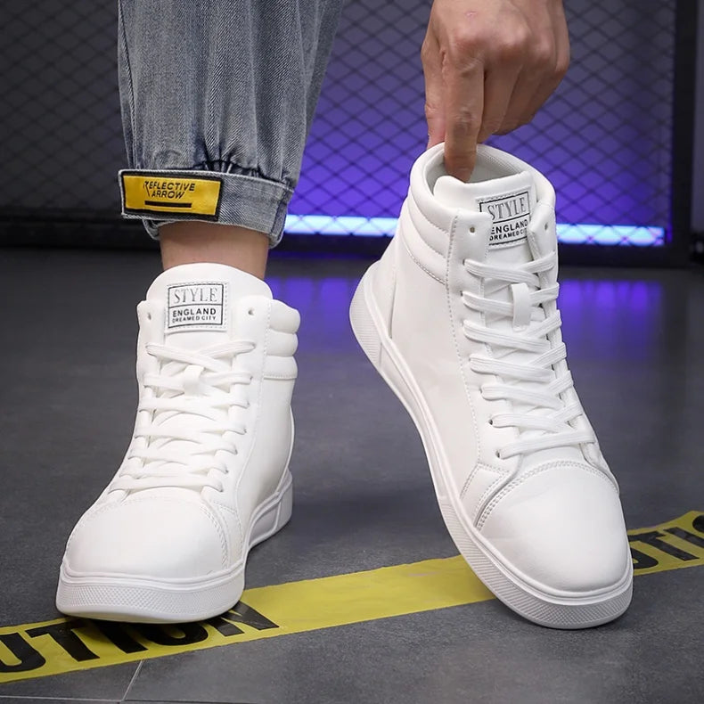 CakeBoi High Top Leather Sneakers – Unisex Skate Style CakeBoi Apparel & CO.