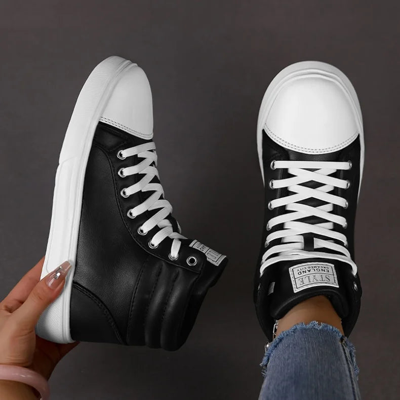 CakeBoi High Top Leather Sneakers – Unisex Skate Style CakeBoi Apparel & CO.