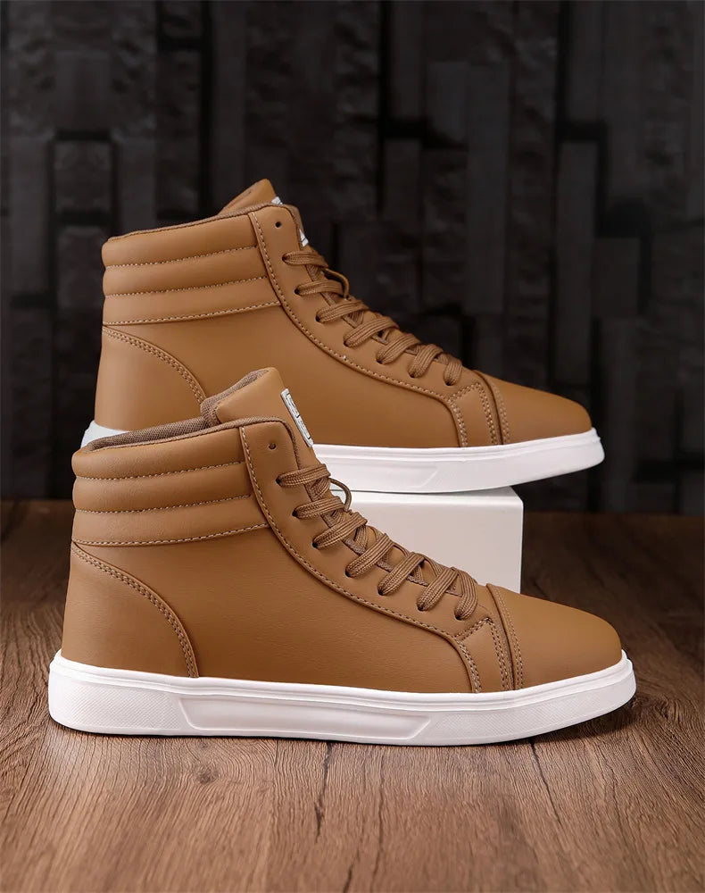 CakeBoi High Top Leather Sneakers – Unisex Skate Style CakeBoi Apparel & CO.