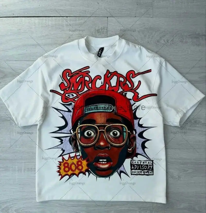 CakeBoi Y2K Harajuku Oversized Graphic Tee – Unisex Streetwear CakeBoi Apparel & CO.
