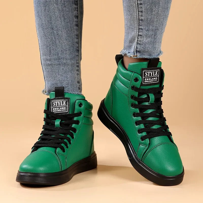 CakeBoi High Top Leather Sneakers – Unisex Skate Style CakeBoi Apparel & CO.