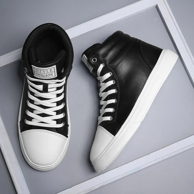CakeBoi High Top Leather Sneakers – Unisex Skate Style CakeBoi Apparel & CO.