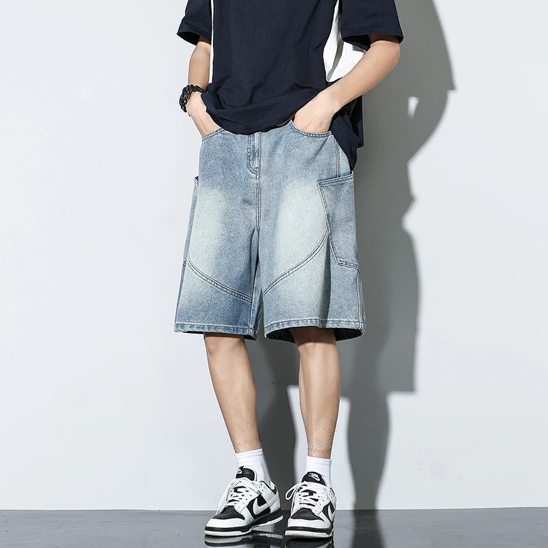 CakeBoi Baggy Harajuku Drawstring Denim Shorts – Y2K Streetwear CakeBoi Apparel & Co. LLC