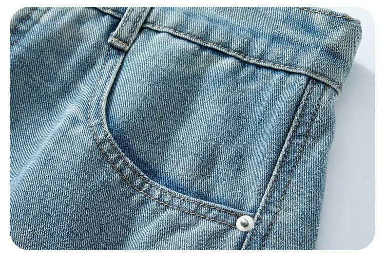 CakeBoi Baggy Harajuku Drawstring Denim Shorts – Y2K Streetwear CakeBoi Apparel & Co. LLC