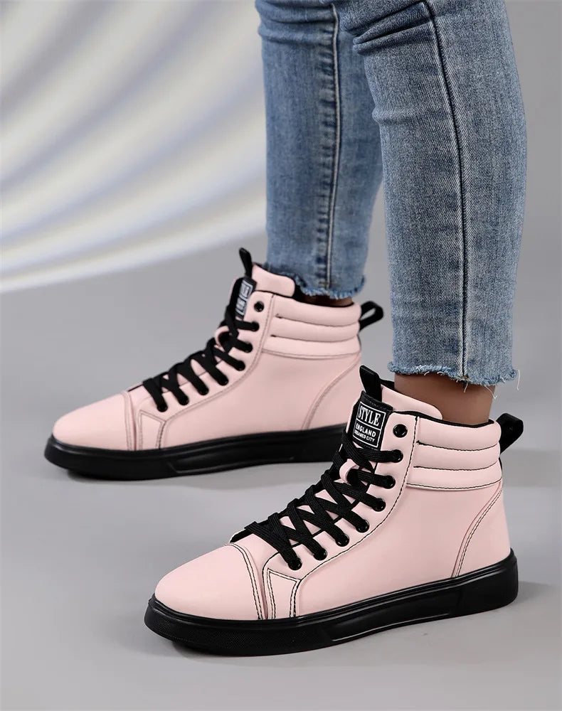 CakeBoi High Top Leather Sneakers – Unisex Skate Style CakeBoi Apparel & CO.