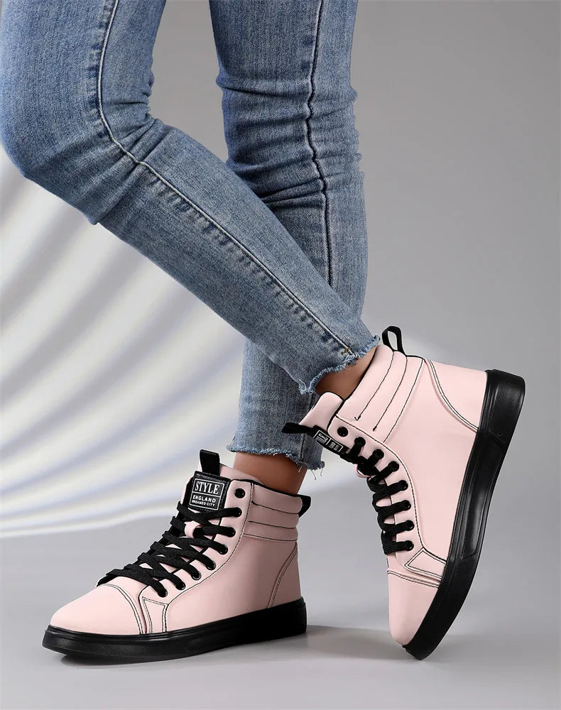 CakeBoi High Top Leather Sneakers – Unisex Skate Style CakeBoi Apparel & CO.
