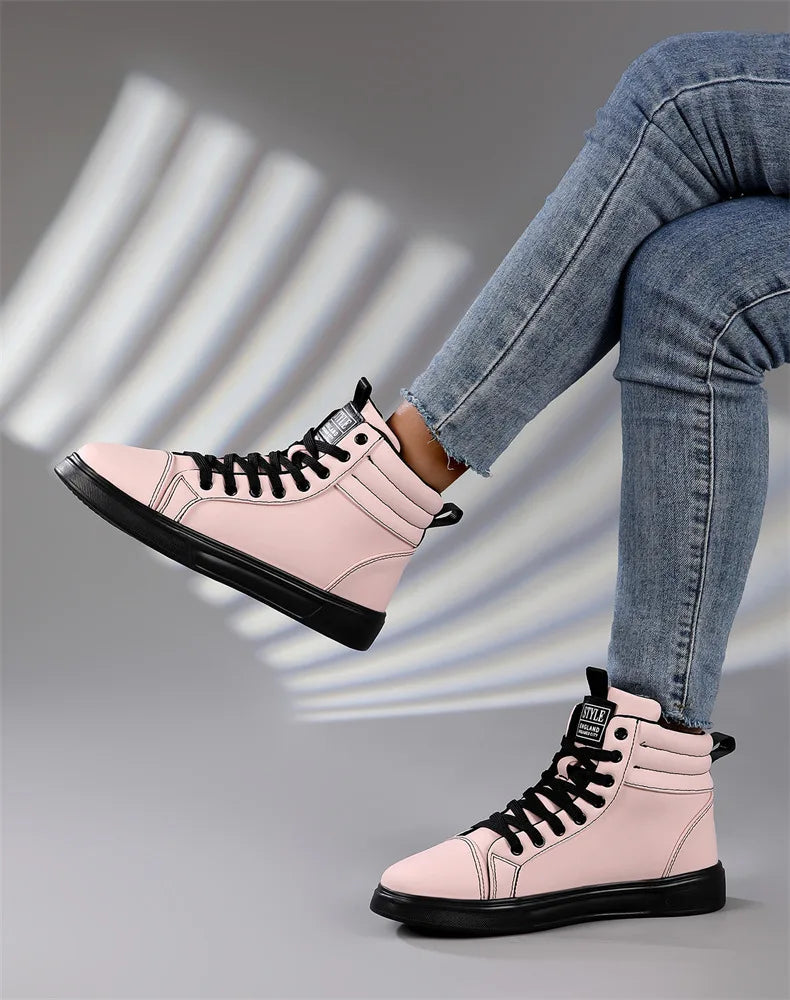 CakeBoi High Top Leather Sneakers – Unisex Skate Style CakeBoi Apparel & CO.