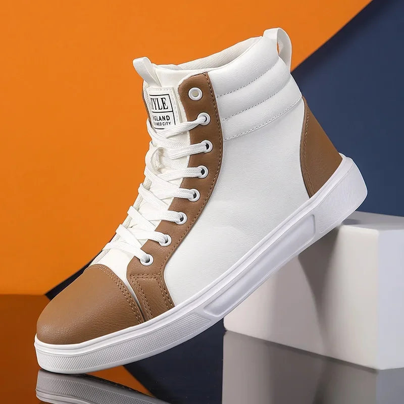 CakeBoi High Top Leather Sneakers – Unisex Skate Style CakeBoi Apparel & CO.