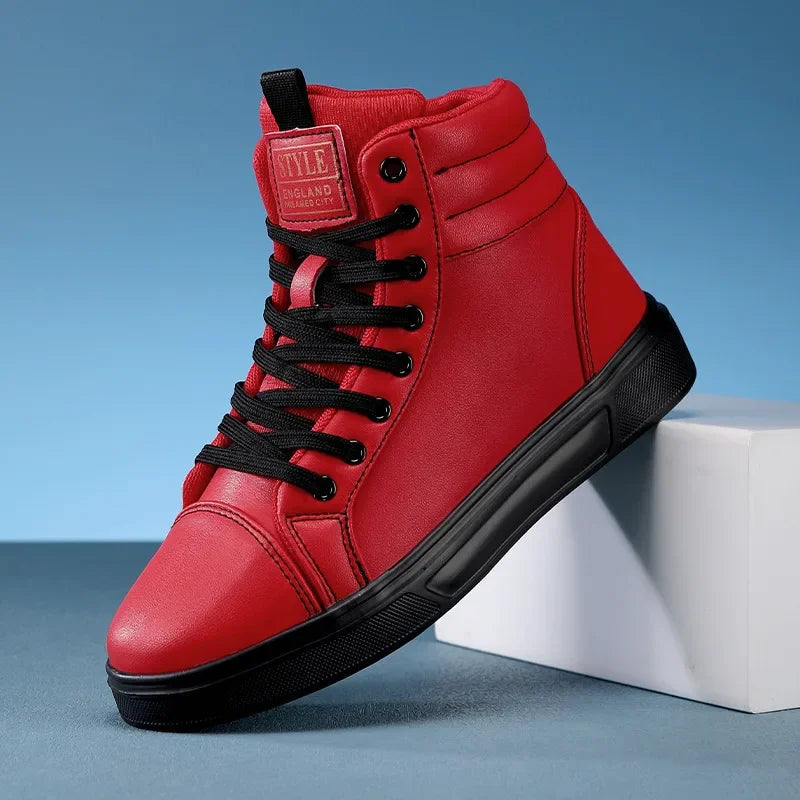 CakeBoi High Top Leather Sneakers – Unisex Skate Style CakeBoi Apparel & CO.