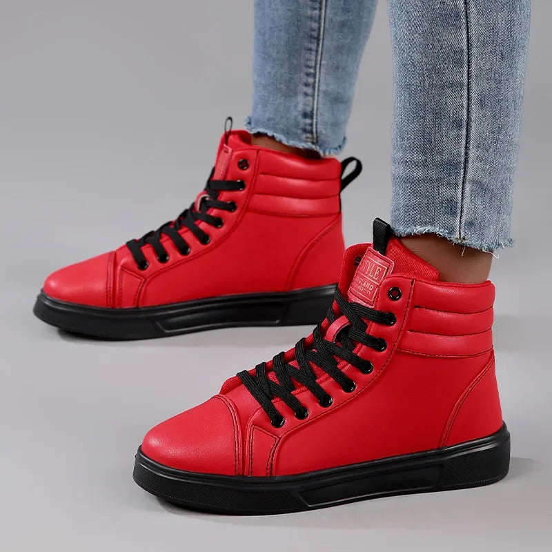 CakeBoi High Top Leather Sneakers – Unisex Skate Style CakeBoi Apparel & CO.