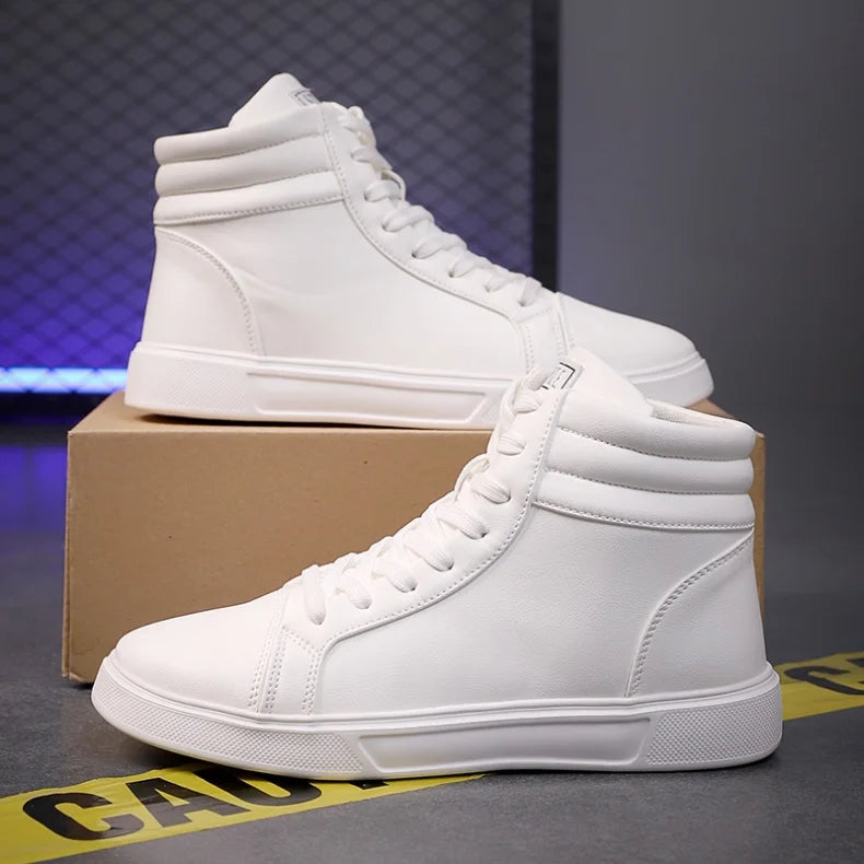 CakeBoi High Top Leather Sneakers – Unisex Skate Style CakeBoi Apparel & CO.