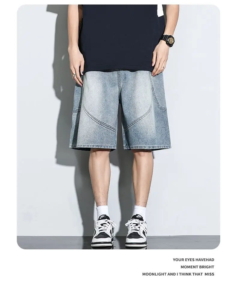 CakeBoi Baggy Harajuku Drawstring Denim Shorts – Y2K Streetwear CakeBoi Apparel & Co. LLC