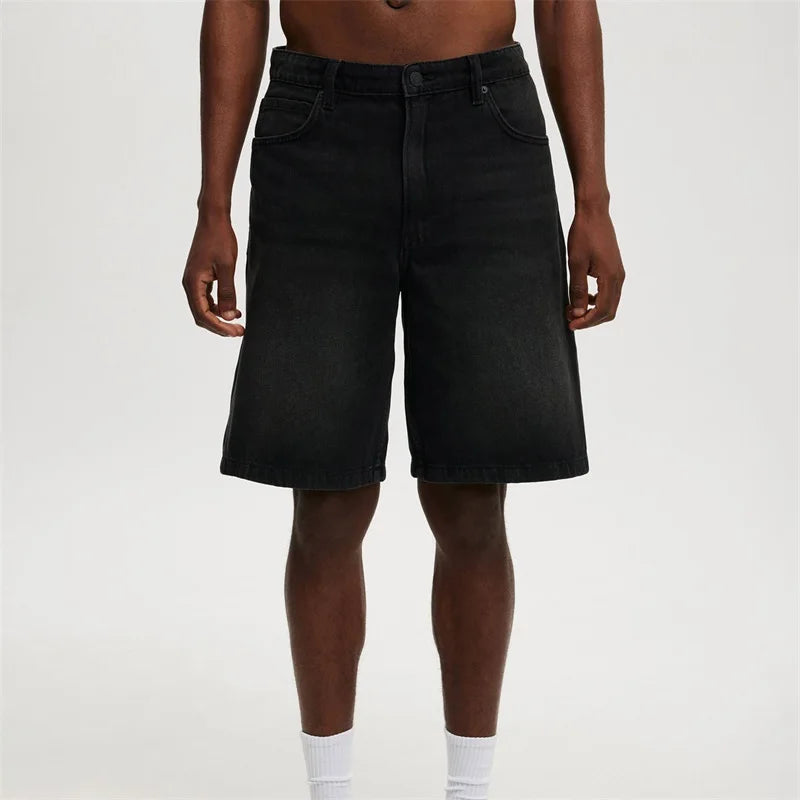 CakeBoi Vintage Washed Relaxed Denim Shorts – High Waist Streetwear CakeBoi Apparel & Co. LLC