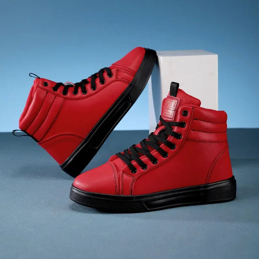 CakeBoi High Top Leather Sneakers – Unisex Skate Style CakeBoi Apparel & CO.