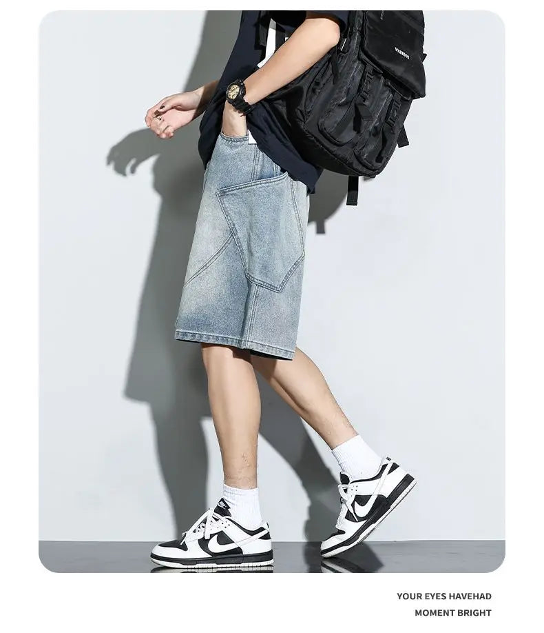 CakeBoi Baggy Harajuku Drawstring Denim Shorts – Y2K Streetwear CakeBoi Apparel & Co. LLC