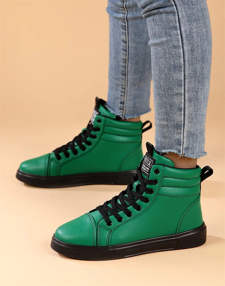 CakeBoi High Top Leather Sneakers – Unisex Skate Style CakeBoi Apparel & CO.