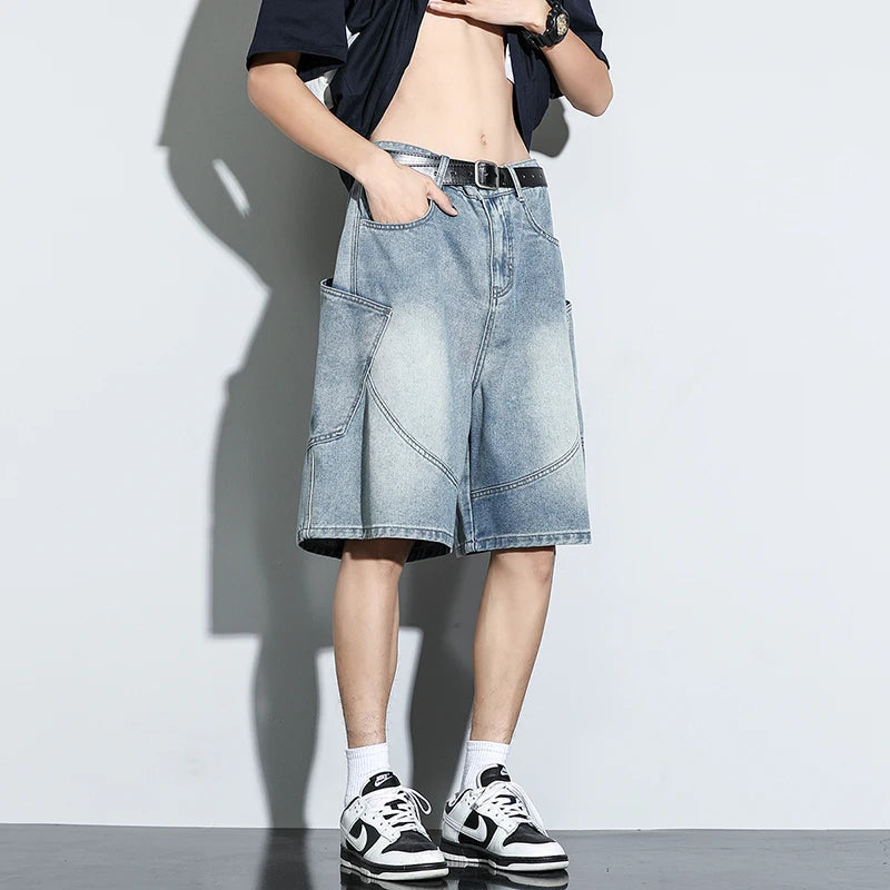 CakeBoi Baggy Harajuku Drawstring Denim Shorts – Y2K Streetwear CakeBoi Apparel & Co. LLC