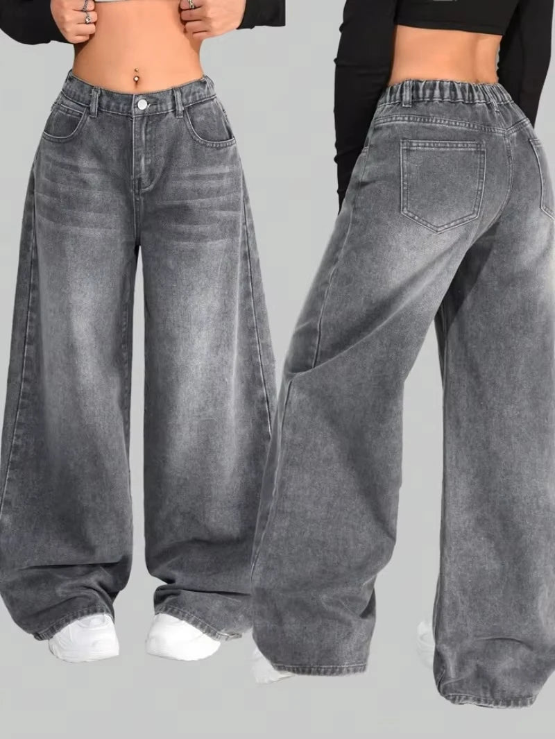 CakeBoi Unisex Y2K Multi-Pocket Baggy Jeans – Gothic Streetwear CakeBoi Apparel & CO .