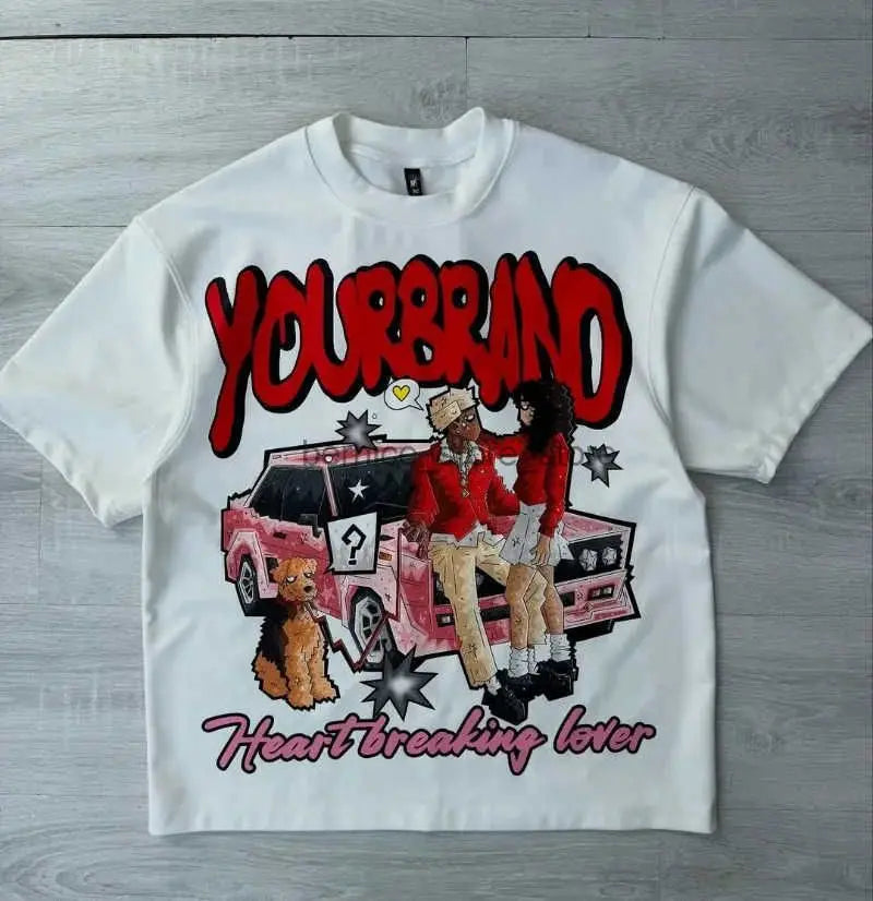 CakeBoi Y2K Harajuku Oversized Graphic Tee – Unisex Streetwear CakeBoi Apparel & CO.