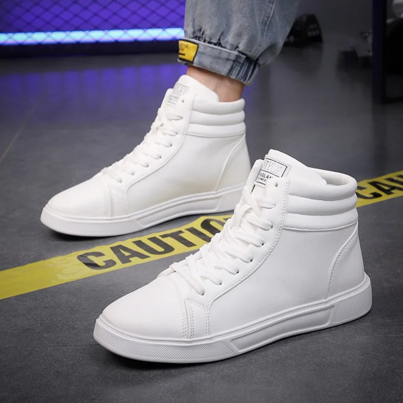 CakeBoi High Top Leather Sneakers – Unisex Skate Style CakeBoi Apparel & CO.