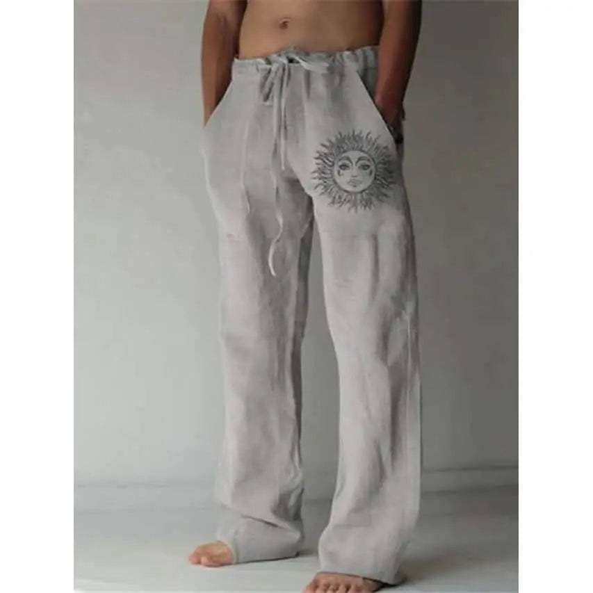 `CakeBoi – Men's Graphic Print Straight Leg Streetwear Pants