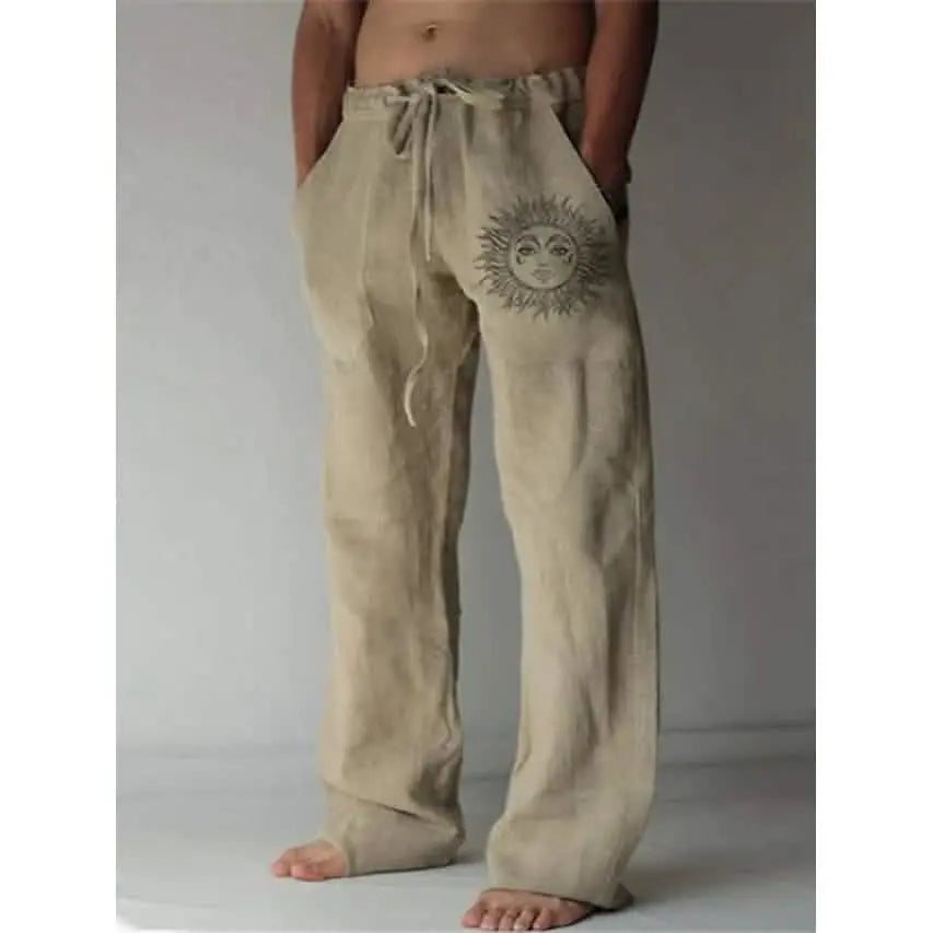 `CakeBoi – Men's Graphic Print Straight Leg Streetwear Pants