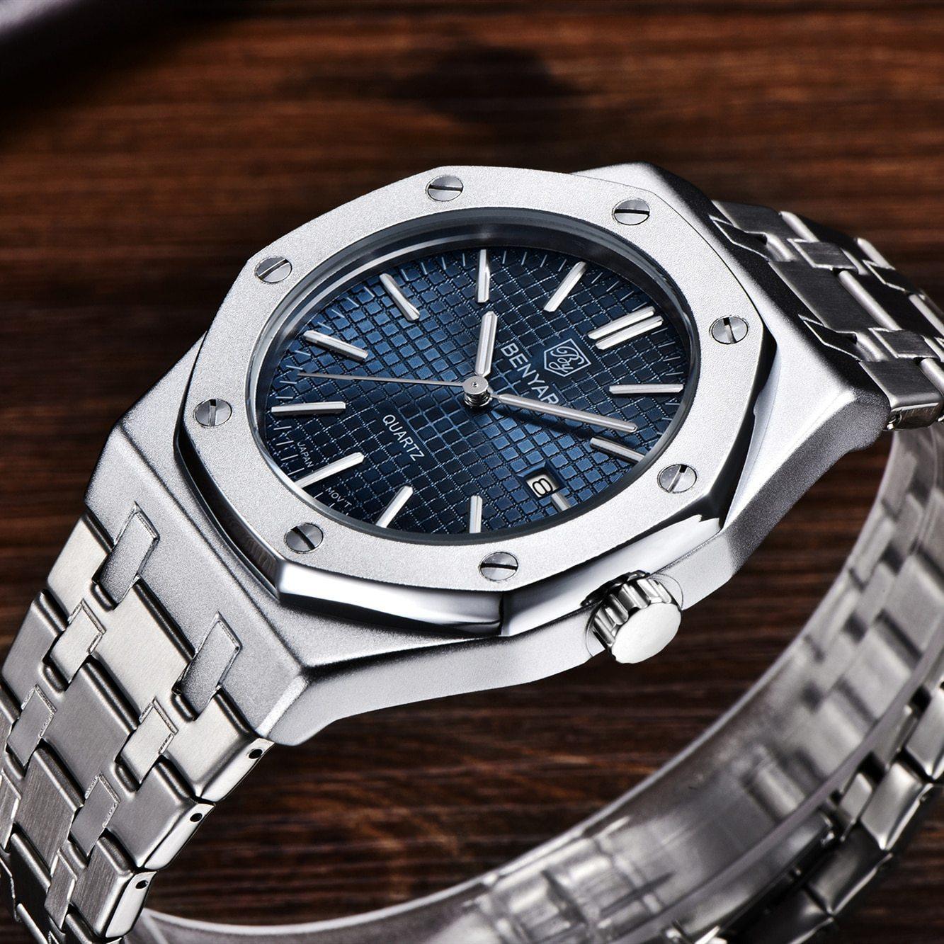 Benyar Stainless Steel Minimalist Watch Benyar