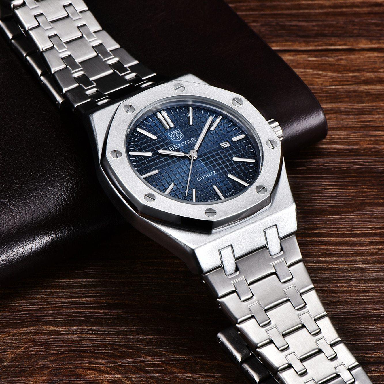 Benyar Stainless Steel Minimalist Watch Benyar