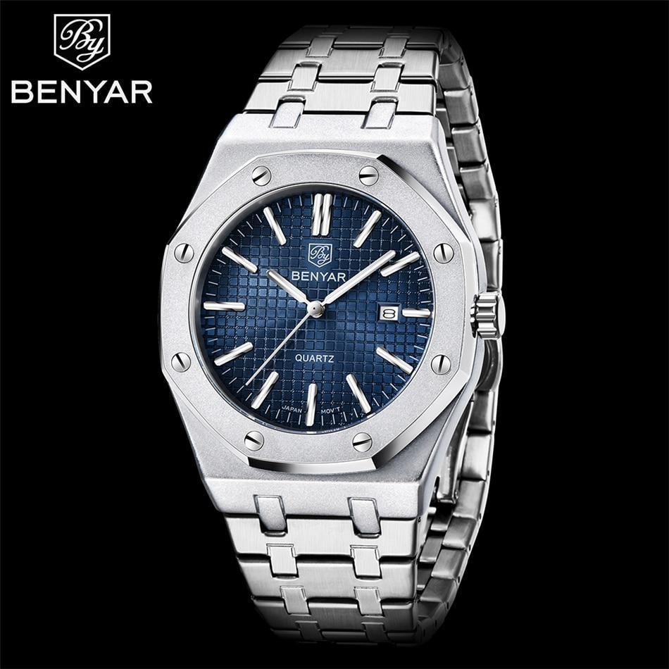Benyar Stainless Steel Minimalist Watch Benyar