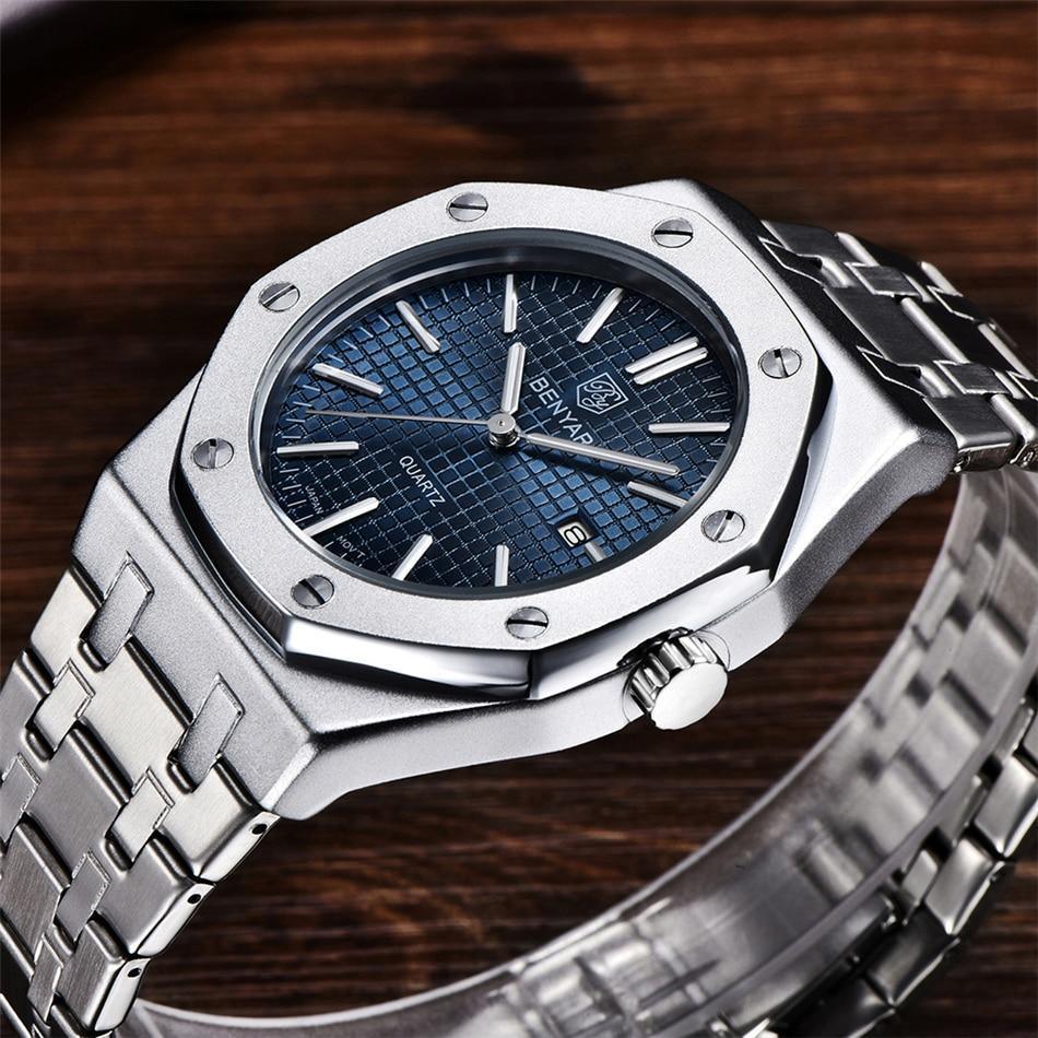 Benyar Stainless Steel Minimalist Watch Benyar